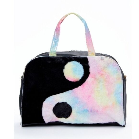 Girls Yin Yang Ombre Weekender Travel Vacation Duffle Bag 5-Piece Set - Picture 5 of 6